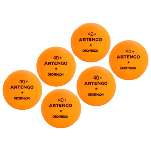 Loptičky na stolný tenis ttb 100* 40+ x6 oranžové