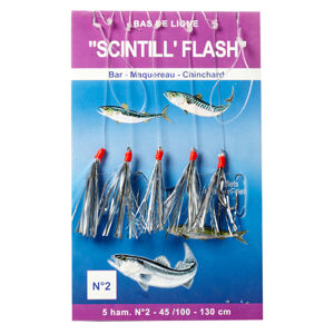 Nadväzec scintll'flash 5 háčikov č. 2 na morský rybolov