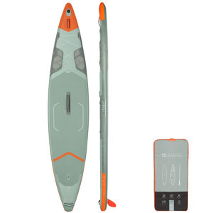 Nafukovací paddleboard x500 / 13"-31' na rekreačný paddleboarding zelený