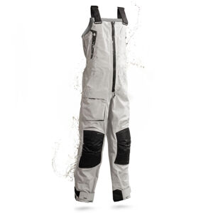 Nepremokavé náprsenkové nohavice na jachting race offshore 900 sivé