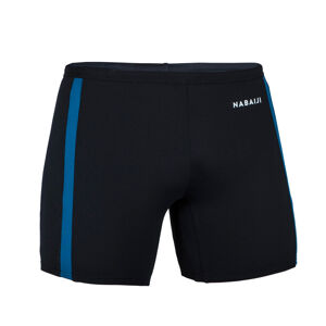 Pánske boxerkové plavky dlhé čierno-modré