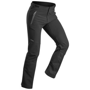Pánske hrejivé a vodoodpudivé turistické nohavice sh900 warm čierne
