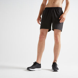 Pánske šortky na fitness priedušné kaki