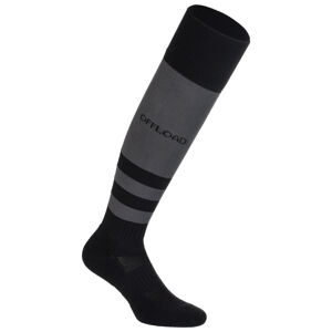 Pánske ponožky na rugby r500 červeno-čierne
