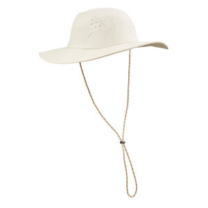 Pánsky klobúk trek 500 na treking v horách s ochranou proti uv béžový