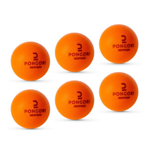 Penové loptičky na stolný tenis 100 silent 6 ks oranžové