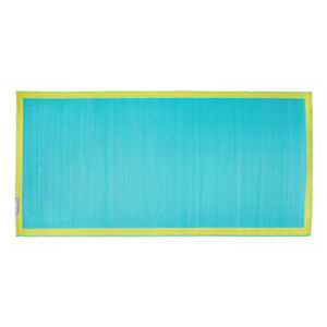 Plážová rohož 180 × 85 cm modro-zelená