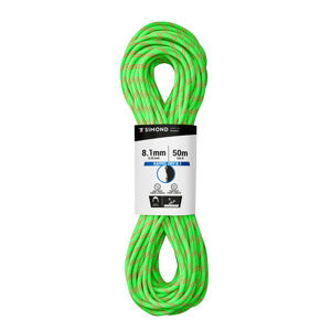 Polovičné horolezecké lano rappel dry 8,1 mm × 50 m zelené