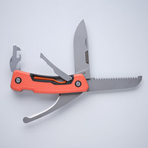 Poľovnícky multifunkčný nôž x7 oranžový