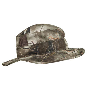 Poľovnícky priedušný klobúk 500 s lesným maskovaním