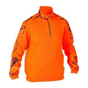 Poľovnícky sveter renfort 500 oranžový reflexný