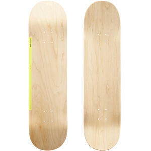 Skateboardová doska z javora veľkosť 8,75" dk100 prírodné drevo a čierna
