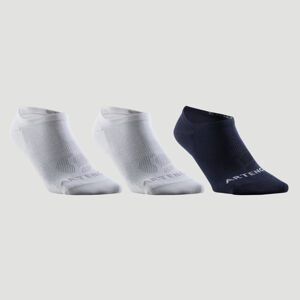 Športové ponožky rs 160 nízke 3 páry biele a tmavomodré