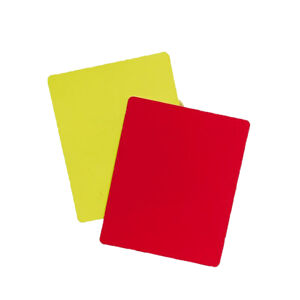 Súprava rozhodcovských kariet žlto-červená