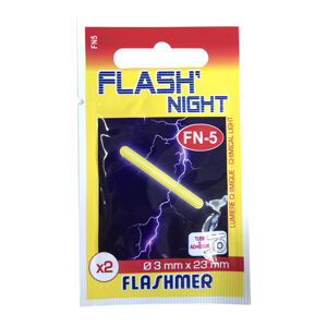Svietiaca tyčinka flash night 3 mm 2 ks na surfcasting