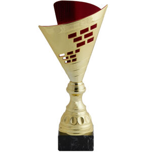 Trofej t537 zlato-červená 35